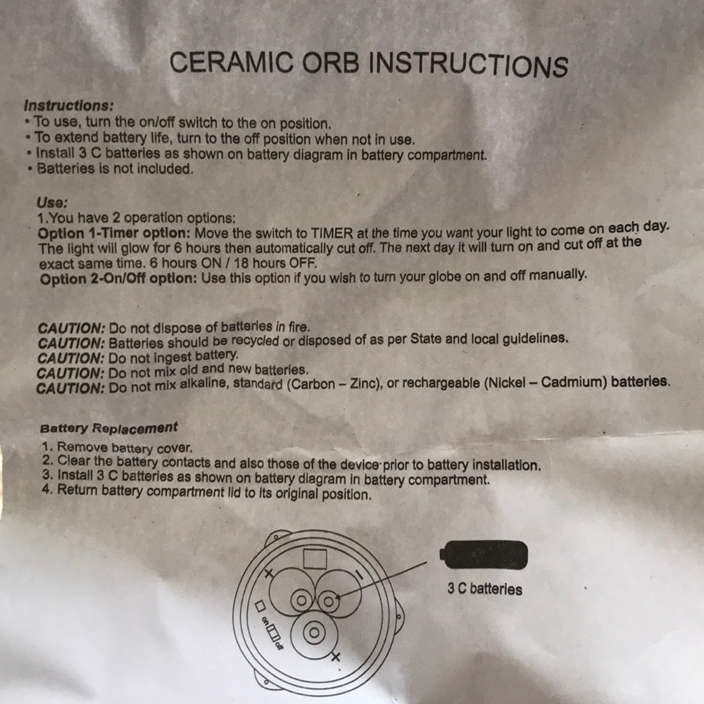 Evergreen Ceramic Orb - Picture 10 of 10